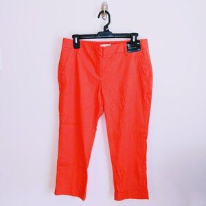 NWT New York & Company The Crosby Street Linen Crop Slim Leg Pants Size 4